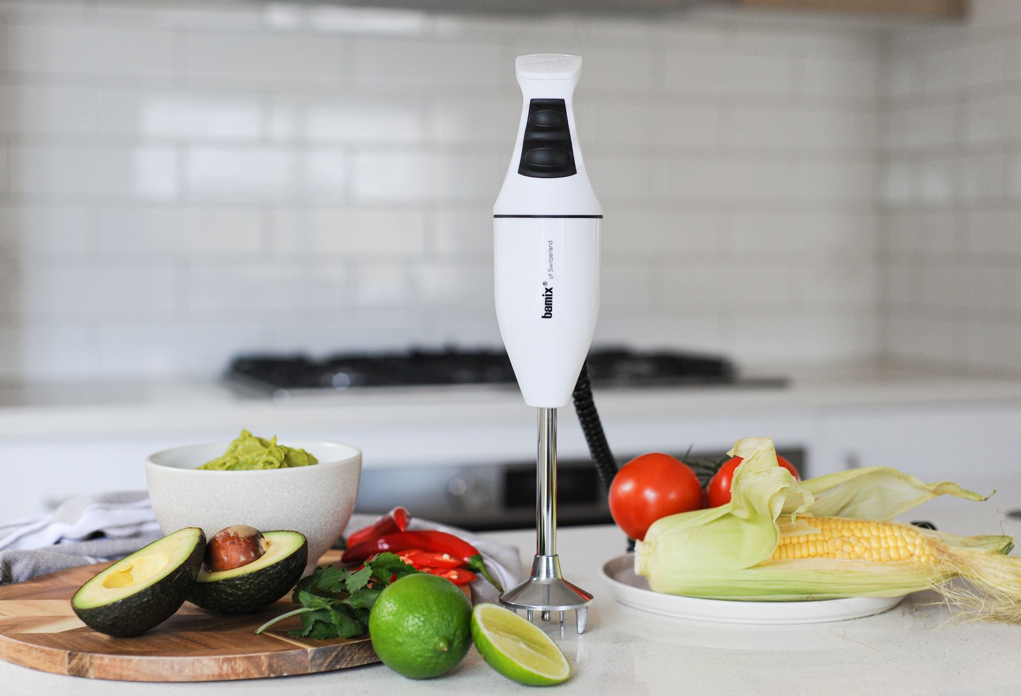 Bamix Classic Immersion Blender 140W White